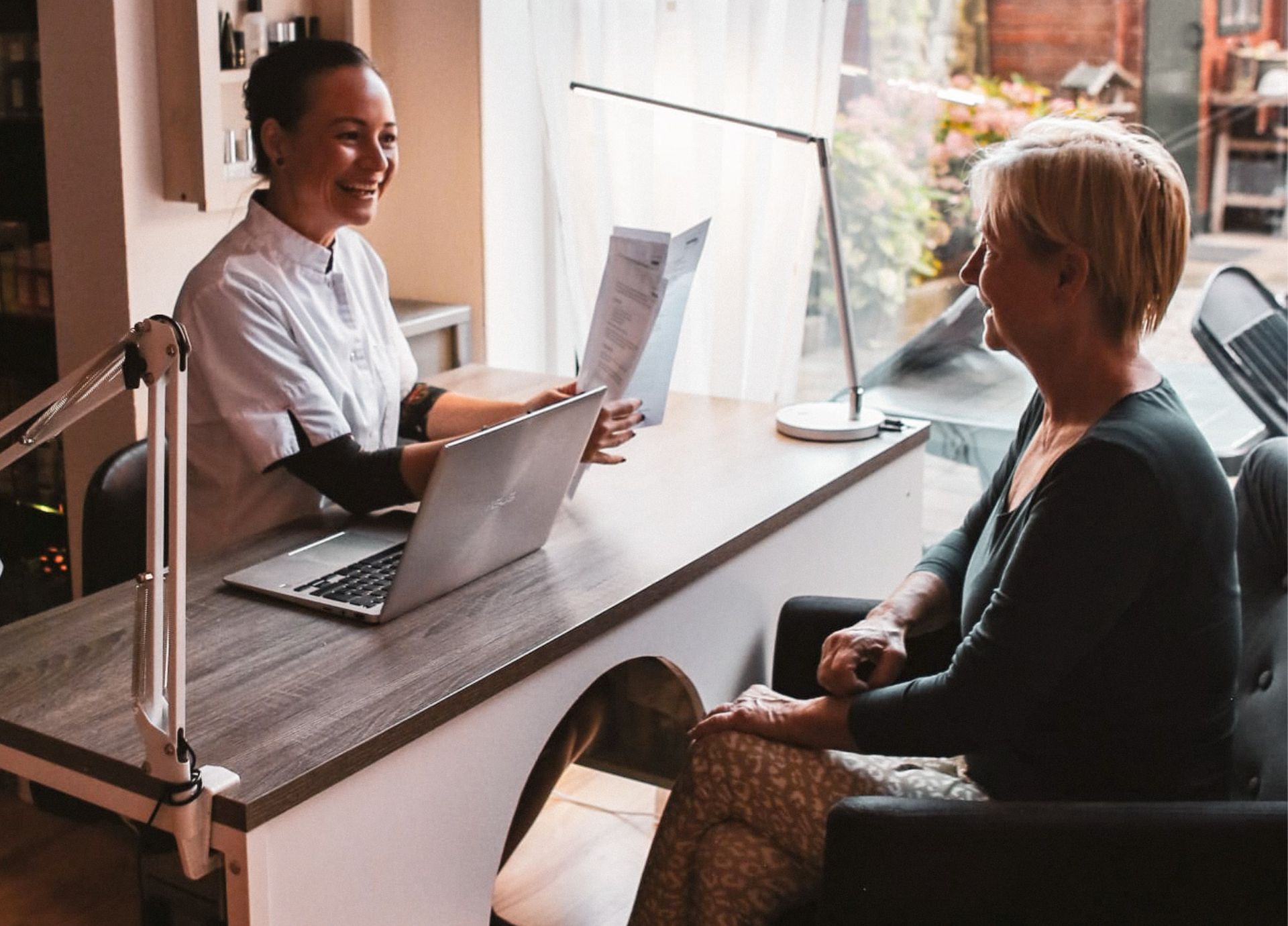 intakegesprek met een huidtherapeut