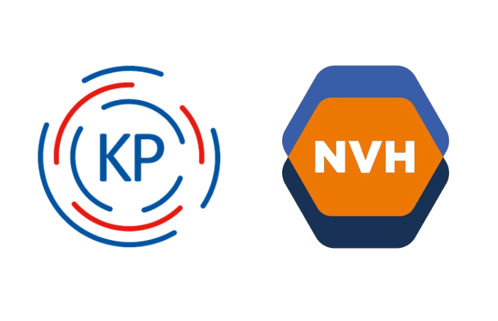 Logo Kwaliteitsregister Paramedici (KP) en Nederlandse Vereniging van Huidtherapeuten (NVH) Huidtherapie bij Lori